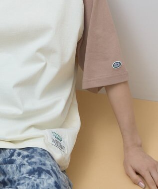 AMERICAN HOLIC DISCUS ベースボールTシャツ Beige