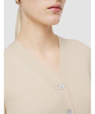 JOSEPH 【洗える】ファインリブメリノ　カーディガン Quail