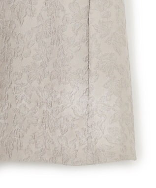 23区 【APPLAUDIR】フラワージャカード ドレス ライトグレー系