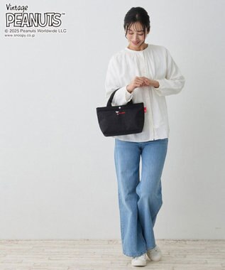 ROOTOTE 8437【スヌーピー】IP.デリ.ポリ.ピーナッツ-0F 01：ブラック