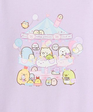 ANY KIDS 【すみっコぐらし】アートプリント Tシャツ ペールラベンダー
