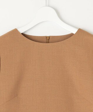 自由区 S 【セットアップ対応・洗える】ハニカムクロス  ブラウス ブラウン系