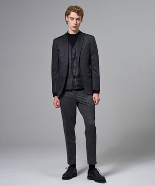 JOSEPH HOMME 【2WAY】パデットニットブロック　リバーシブルベスト ブラック系