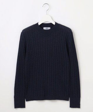 J.PRESS LADIES 【洗える】KNIT BASIC クルーネック ニット トップネイビー系