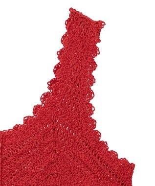 earth music&ecology クロシェビスチェ Deep Red