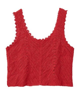 earth music&ecology クロシェビスチェ Deep Red