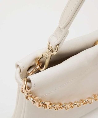 TOPKAPI 【TREASURE TOPKAPI】スムース レザー チェーン付き スワローマチ ミニ ショルダー バッグ オフ