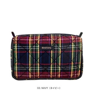 ROOTOTE 3620【トートのおともに】WR.ポーチ.チェックキルト-C
