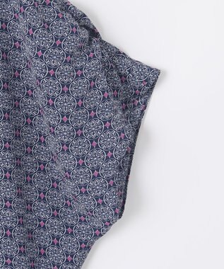 自由区 【洗える・XSサイズあり】アラベスクプリント ブラウス ブーケンビリア