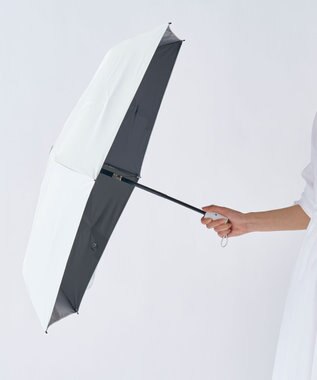 MOONBAT 【遮光100％/自動開閉】 晴雨兼用 折りたたみ傘 コンパクト kowaza コワザ 無地 ホワイト