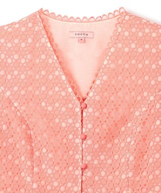 TOCCA 【ヨンア×大人百花×TOCCAコラボ・洗える】IN THE KALEIDOSCOPE ドレス コーラル系7