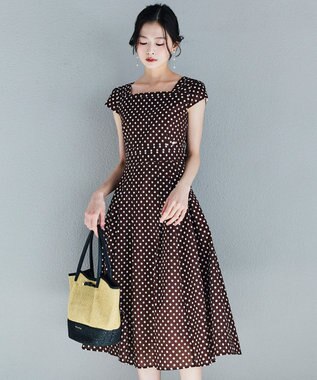 TOCCA 【松木育未さん着用】DOT WALTZ ドレス ブラウン系5