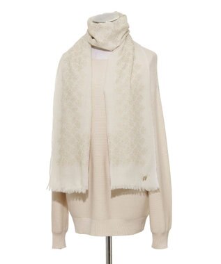 MOONBAT FURLA(フルラ）ウール アーチロゴストール オフホワイト