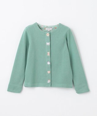 ANY KIDS スイーツ スナップボタン カーディガン ミント