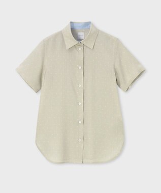 Paul Smith 【洗える】ポルカドット 半袖シャツ ベージュ