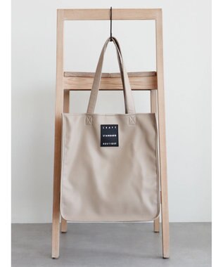 CRAFT STANDARD BOUTIQUE フェイクレザースクエアトート Gray Beige
