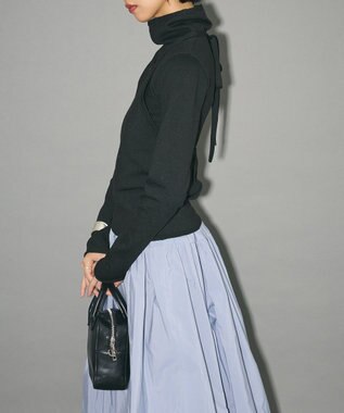 Green Parks ハイネックニット＋カシュクールニット Black