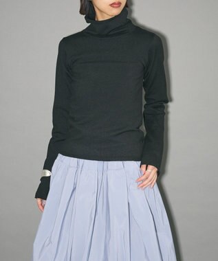 Green Parks ハイネックニット＋カシュクールニット Black