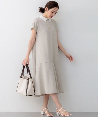 組曲 S 【先行予約】ライトリネンライク ワンピース ベージュ系