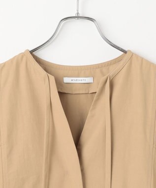 #Newans 【撥水加工/洗濯機可能】ドルマンスリーブドロストワンピース ベージュ