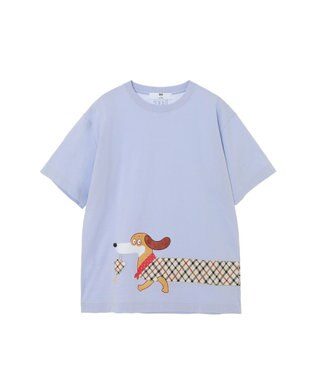 DAKS SLOWBOY「ソーセージ・マックス」Tシャツ ライトブルー