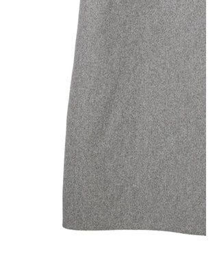 earth music&ecology Ｖネックノーカラーコート Gray Mixture