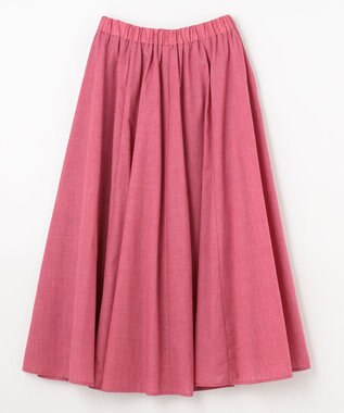 ANY 【ウエストゴム】シャンブレーライク スカート ローズ