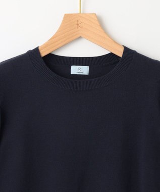 組曲 【アンサンブル対応】ハイゲージ 袖ギャザーニット ネイビー系