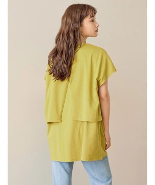 AMERICAN HOLIC レイヤードフレンチスリーブカットチュニック Mustard