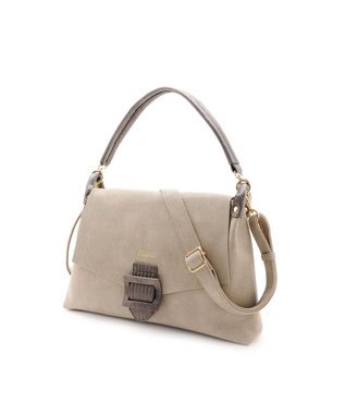 MioFIRANO バックル付きフラップトートバッグ 2WAY　FIRANO フィラノ GRAY