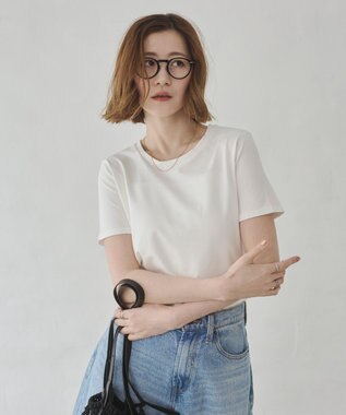 WEGO 【7色/SMLサイズ展開】コンパクトフィットT ホワイト