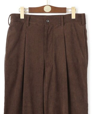 J.PRESS MEN 【WEB・一部店舗限定】トリコットコーデュロイ 1タックトラウザー ブラウン系