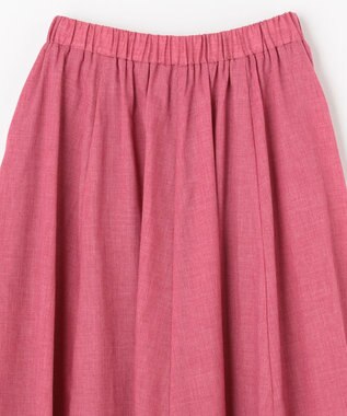 ANY 【ウエストゴム】シャンブレーライク スカート ローズ