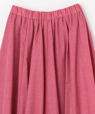 ANY 【ウエストゴム】シャンブレーライク スカート ローズ