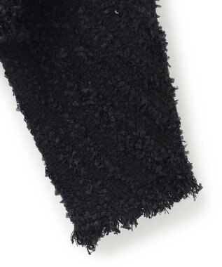 ICB 【洗える】 スラリットテープ カーディガンジャケット ブラック系