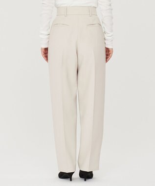 uncrave 【防シワ・洗濯機洗い可】ドライタッチツイル カーブ パンツ（uncrave STANDARD） ライトベージュ