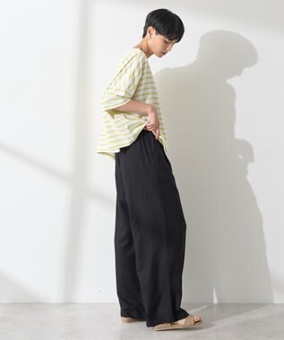 AMERICAN HOLIC バスクボーダー半袖プルオーバー Yellow