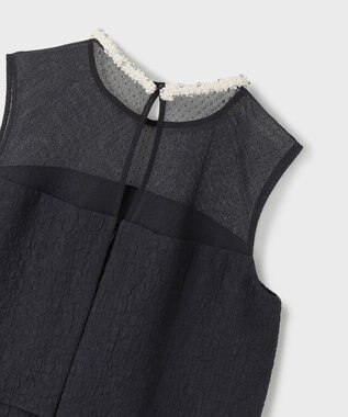 GRACE CONTINENTAL ジャガードフレアドレス ブラック