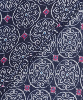 自由区 【洗える・XSサイズあり】アラベスクプリント ブラウス ブーケンビリア