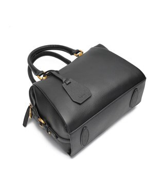 style code [Lyrss]牛革　ボストンバッグ ブラック