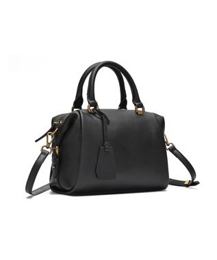 style code [Lyrss]牛革　ボストンバッグ ブラック