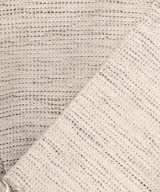 J.PRESS LADIES ライトツイードストレッチ ノーカラー ジャケット ベージュ系1