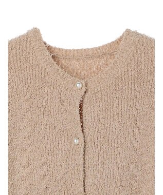 earth music&ecology カールヤーンカーディガン Beige