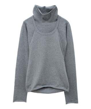 Green Parks ハイネックニット＋カシュクールニット Gray
