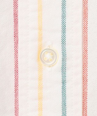 J.PRESS MEN コットンオックス マルチストライプ シャツ / ボタンダウン ホワイト系1