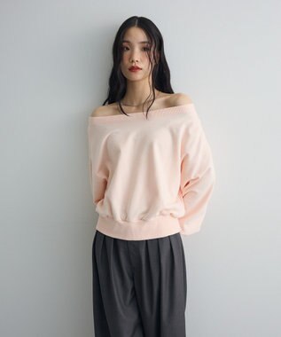 Green Parks オフショルスウェット Pink