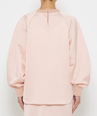 uncrave 【洗濯機洗い可】サテン ブラウス（uncrave WHITE） ベビーピンク