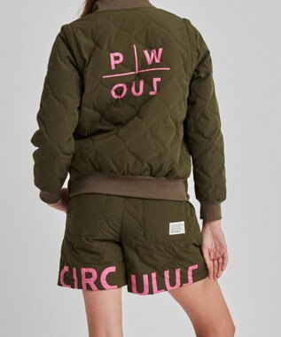 PW CIRCULUS 【ベストにもなる！袖2WAY】【WOMEN】ひょうたんキルティング中綿ブルゾン カーキ系