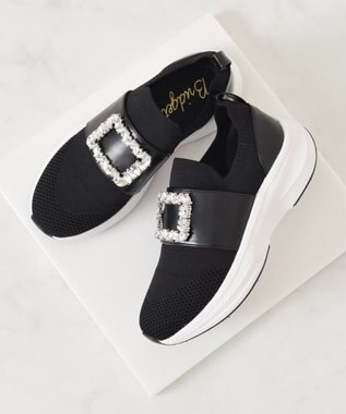 Bridget Birkin 【Bridget Birkin】ビジューバックルニットスニーカー