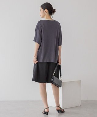 AMERICAN HOLIC ロゴ入りヴィンテージ半袖プルオーバー Charcoal Gray